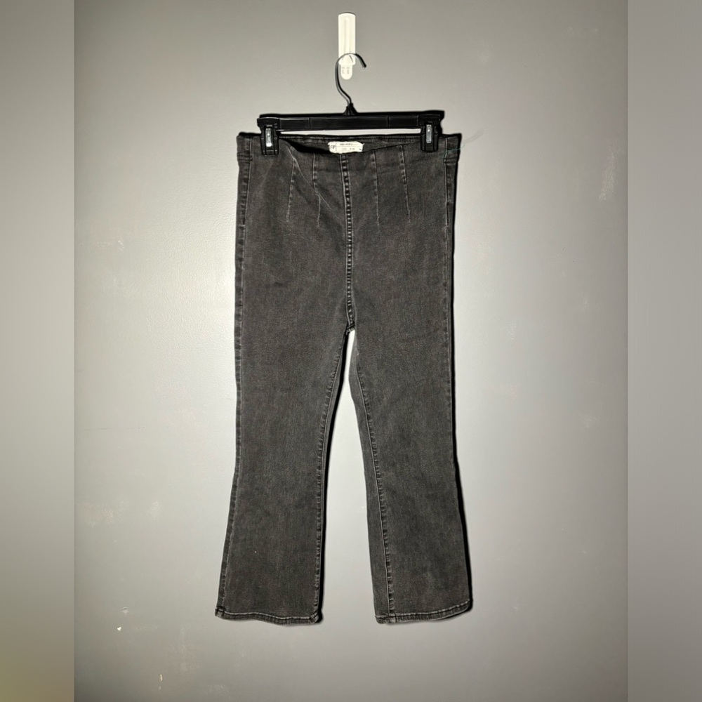 Free People Ultra High Pull On Crop Boot Jeans Size 28 - Picture 3 of 5